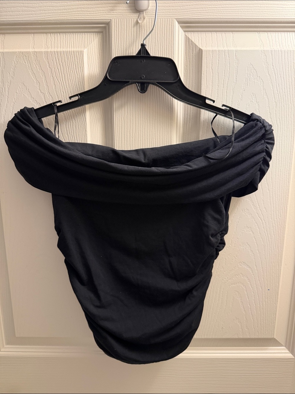 Abercrombie & Fitch Black Modal-Blend Off the Shoulder Top